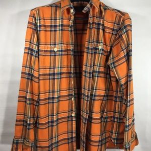 Polo Ralph Lauren Orange Plaid Flannel Shirt